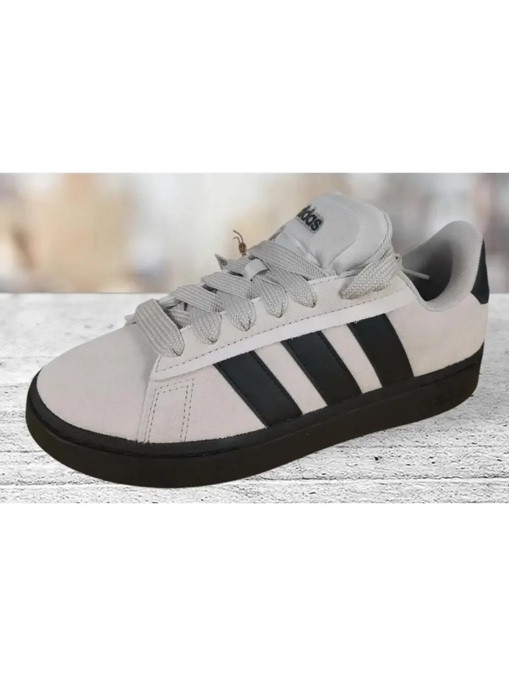 Adidas Mens Grand Court Alpha 00s Men’s Gray Black Shoes Size 8.5 IH1287 NWB